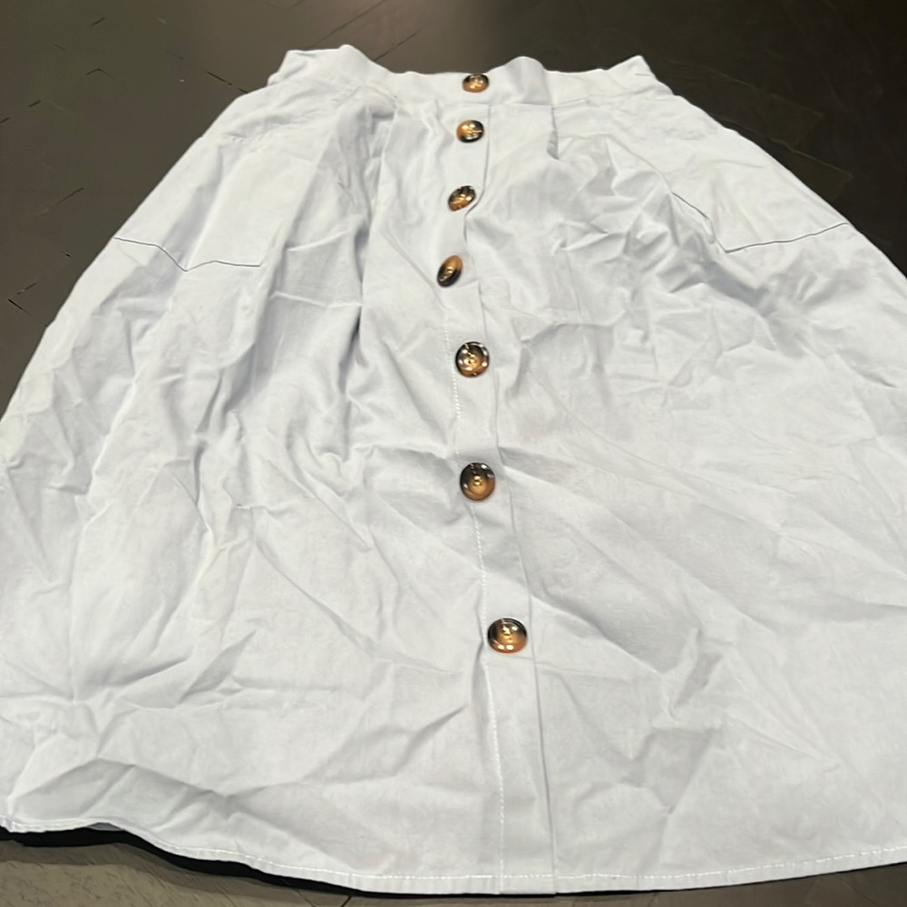 Naggoo light blue skirt with pockets